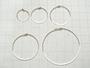 14KGF Flat Hoop Earrings [15mm][20mm][25mm][30mm][45mm] 1pair