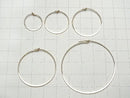 14KGF Flat Hoop Earrings [15mm][20mm][25mm][30mm][45mm] 1 pair