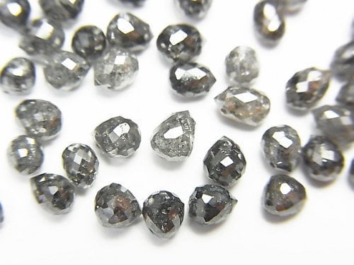 Diamond, Drop, Faceted Briolette Gemstone Beads