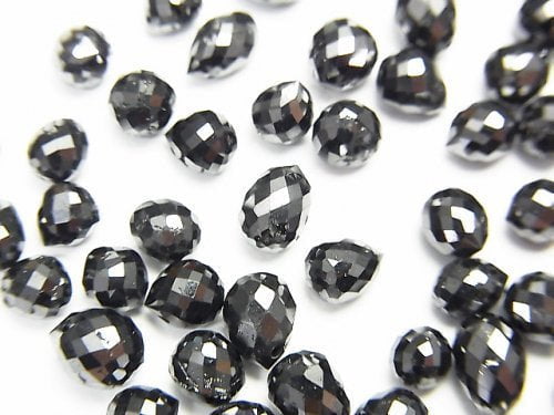 Diamond, Drop, Faceted Briolette Gemstone Beads