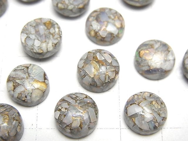 [Video] Copper Opal AAA Round Cabochon 10x10mm 3pcs