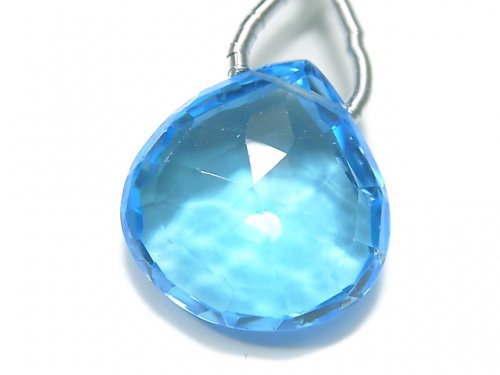 Chestnut Shape, Faceted Briolette, One of a kind, Topaz One of a kind