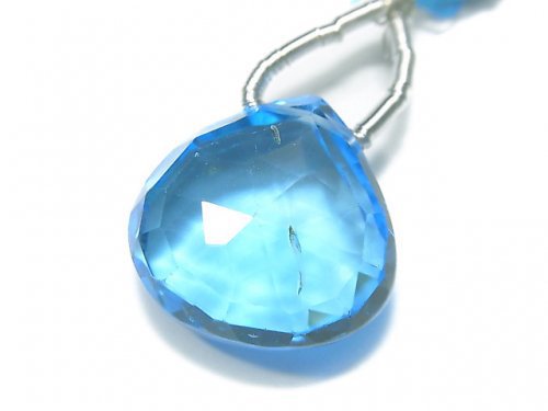 Chestnut Shape, Faceted Briolette, One of a kind, Topaz One of a kind