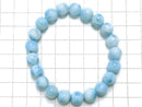 [Video] [One of a kind] Larimar Pectolite AAA Round 9mm Bracelet No.64