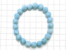 [Video] [One of a kind] Larimar Pectolite AAA Round 9mm Bracelet No.68