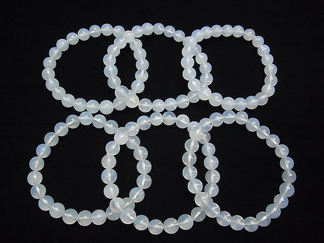 [Video] High Quality Moonlight Quartz AAA Round 8mm 1strand (Bracelet)