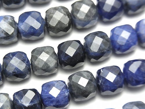 Cube, Sodalite Gemstone Beads