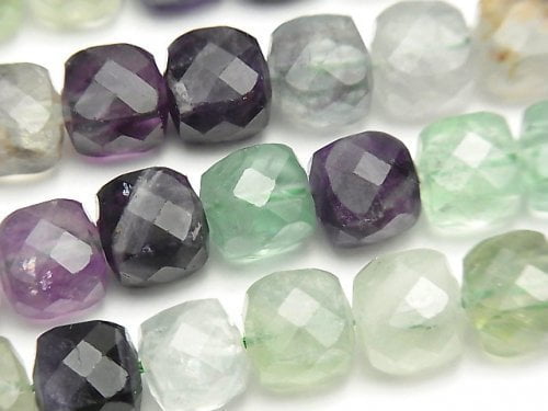 Cube, Fluorite Gemstone Beads