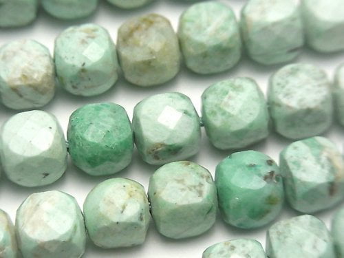 Chrysocolla, Cube Gemstone Beads