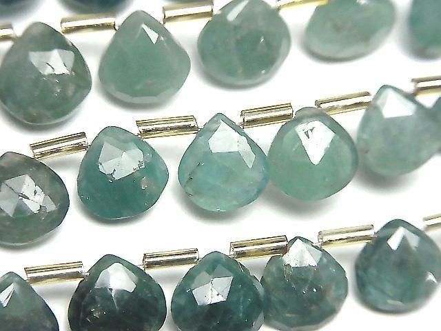 [Video] Grandidierite AA++ Chestnut Faceted Briolette 1-strand beads (approx. 7 inches/18 cm)