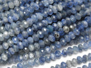 Kyanite, Roundel Gemstone Beads