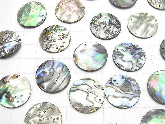 [Video]Abalone Shell Coin 20mm 2pcs