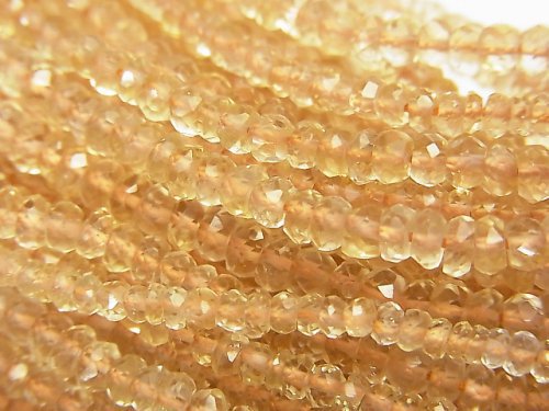 Citrine, Roundel Gemstone Beads