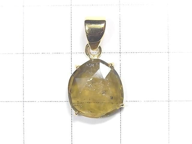 [Video][One of a kind] Green Tourmaline AAA- Pendant 18KGP NO.1