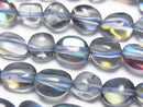 Grayish blue Luna Flash Nugget 1strand beads (aprx.15inch/37cm)