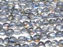 Grayish blue Luna Flash Nugget 1strand beads (aprx.15inch/37cm)