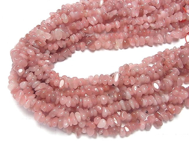 [Video] Guava Quartz AAA- Chips (Small Nugget) 1-strand beads (approx. 16 inches/40 cm)