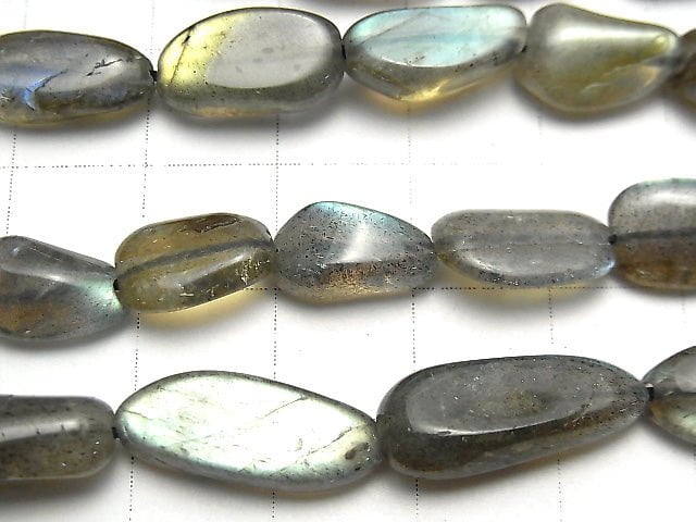 [Video] Labradorite AA+ Nugget 1strand beads (aprx.15inch / 38cm)