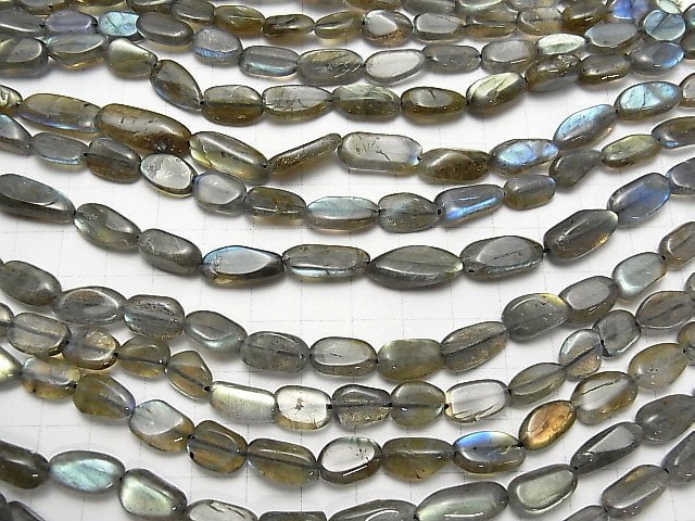 [Video] Labradorite AA+ Nugget 1strand beads (aprx.15inch / 38cm)