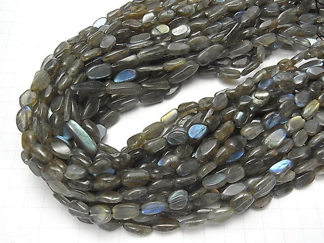 [Video] Labradorite AA+ Nugget 1strand beads (aprx.15inch / 38cm)