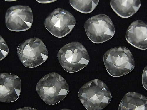 Crystal Quartz, Rose, Square Gemstone Beads