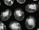 Crystal Quartz, Oval, Rose Gemstone Beads