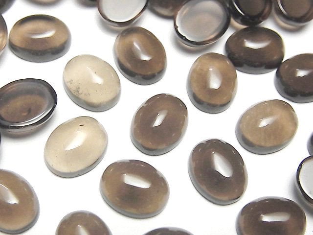 Cabochon, Smoky Quartz Gemstone Beads