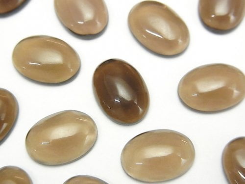 Cabochon, Smoky Quartz Gemstone Beads