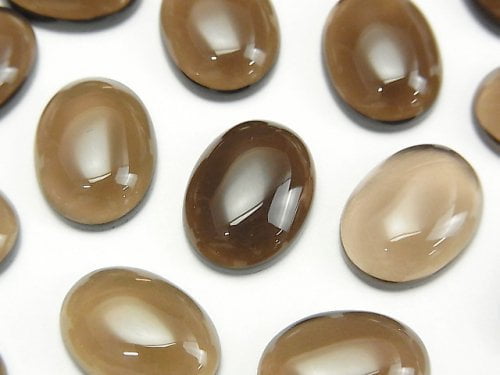 Cabochon, Smoky Quartz Gemstone Beads