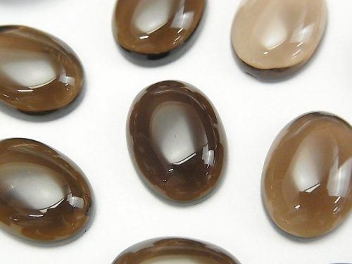 [Video]Smoky Quartz AAA Oval Cabochon 18x13mm 2pcs