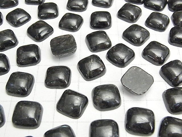 [Video] Nuummite Square Cabochon 12x12mm 2pcs