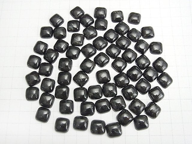 [Video] Nuummite Square Cabochon 12x12mm 2pcs