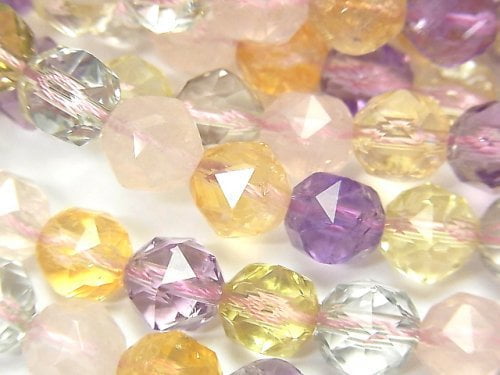 Faceted Round, Mixed Stone, Star Gemstone Beads