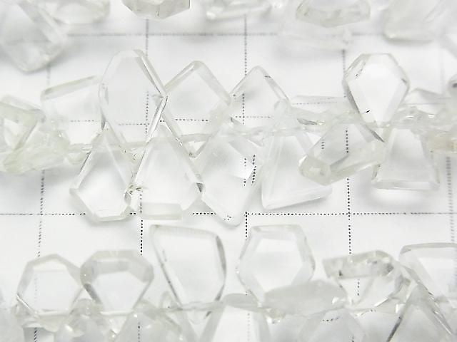[Video] High Quality Crystal AAA - Rough Slice Faceted Half or 1-Strand Beads (approx. 7 inches/18 cm)