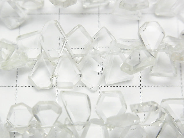 [Video] High Quality Crystal AAA- Rough Slice Faceted half or 1strand beads (aprx.7inch / 18cm)