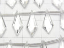 [Video]High Quality Crystal AAA Deformed Diamond Shape 15x6mm 1strand (8pcs)