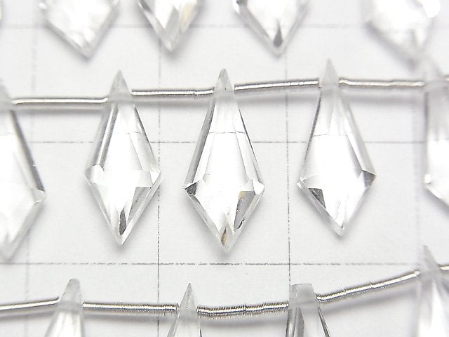 [Video]High Quality Crystal AAA Deformed Diamond Shape 15x6mm 1strand (9pcs )