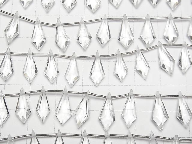 [Video]High Quality Crystal AAA Deformed Diamond Shape 15x6mm 1strand (8pcs)