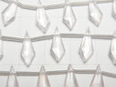 [Video]High Quality Rose Quartz AAA Deformed Diamond Shape 15x6mm 1strand (9pcs )