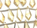 [Video]High Quality Citrine AAA- Deformed Diamond Shape 15x6mm 1strand (8pcs)