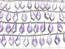 [Video]High Quality Amethyst AAA- Deformed Diamond Shape 15x6mm 1strand (8pcs)