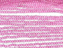 [Video] High Quality! Pink Topaz AAA Faceted Round 3mm 1-strand beads (approx. 12 inches/29 cm)