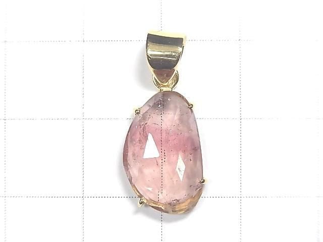 [Video][One of a kind] Pink Tourmaline AAA- Pendant 18KGP NO.23