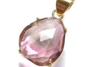 [Video][One of a kind] Pink Tourmaline AAA- Pendant 18KGP NO.28