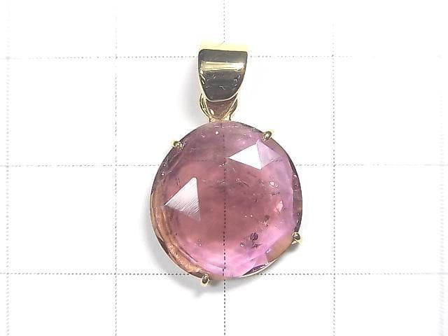 [Video][One of a kind] Pink Tourmaline AAA- Pendant 18KGP NO.31