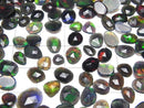 [Video]High Quality Black Opal AAA- Loose stone Free Form Single Sided Rose Cut 10pcs