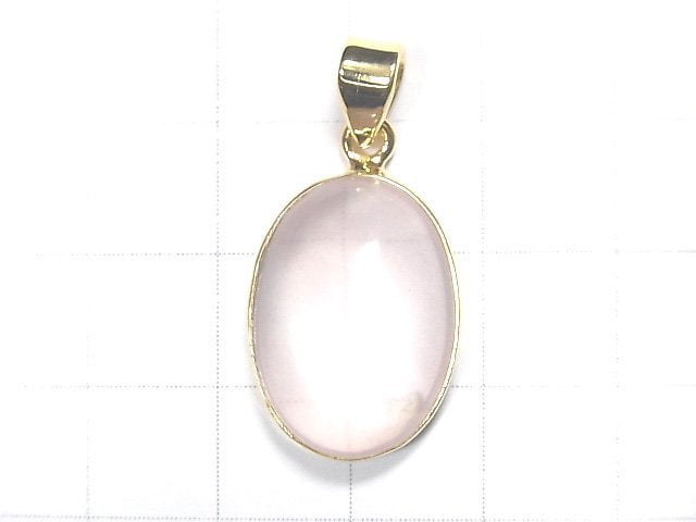 [Video] [One of a kind] High Quality Star Rose Quartz AAA Pendant 18KGP NO.113