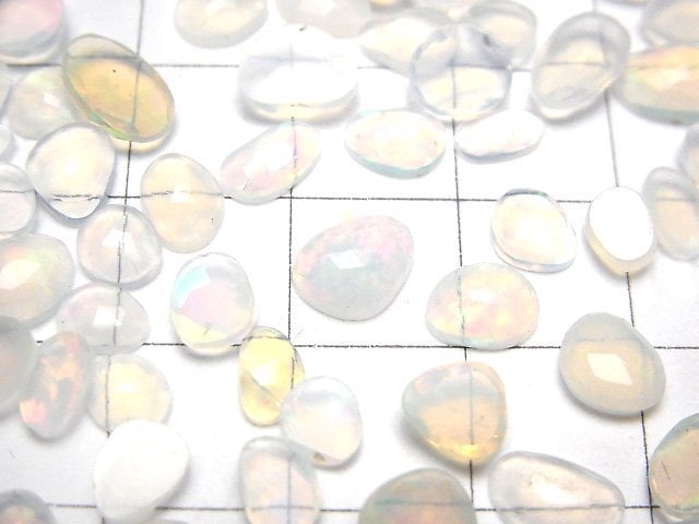 [Video]High Quality Ethiopian Opal AAA- Loose stone Free form Single side Rose Cut 10pcs