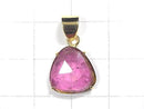 [Video][One of a kind] Pink Tourmaline AAA- Pendant 18KGP NO.41