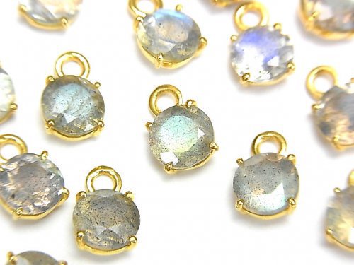 Bezel Setting, Labradorite Gemstone Beads